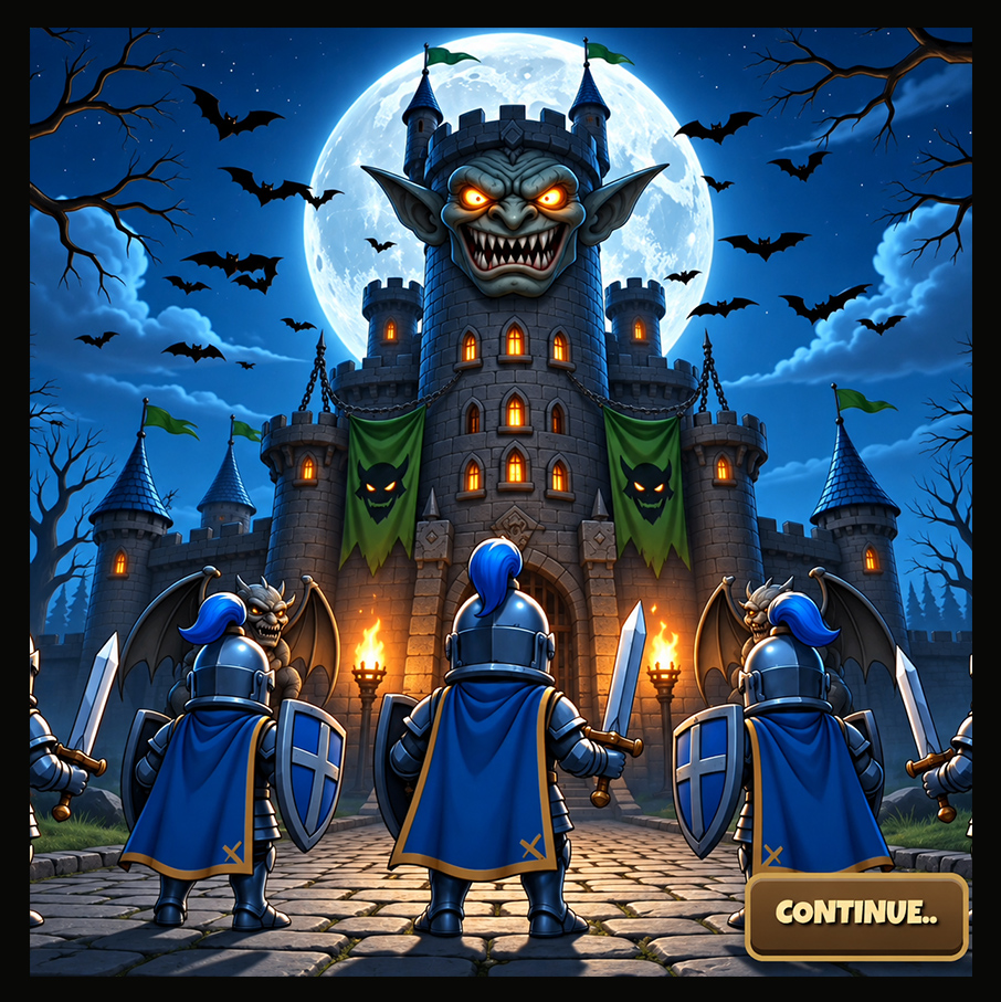 Dark werewolf castle