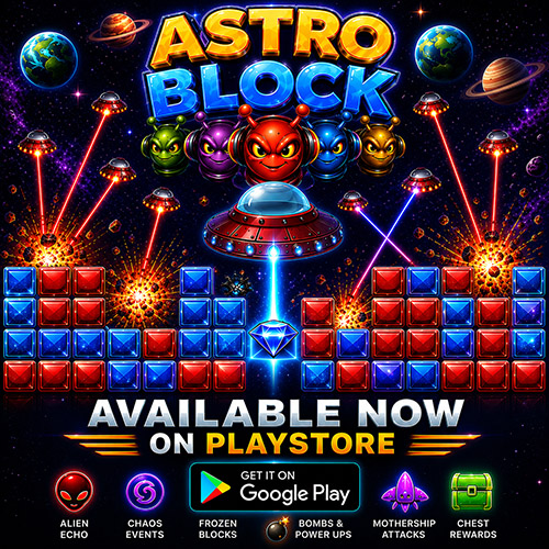 AstroBlock space puzzle gameplay